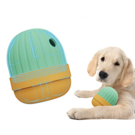 Silicone pet food leaking toy